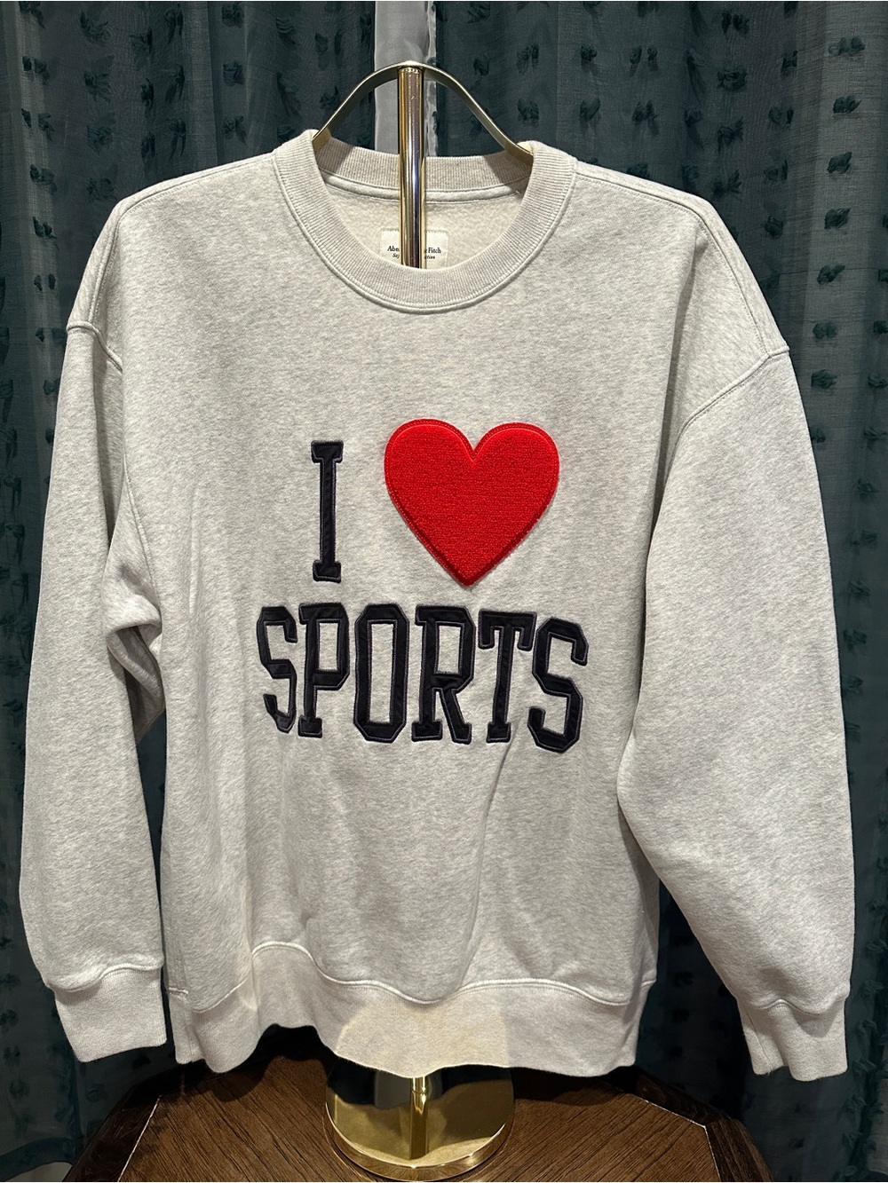 Abercrombie Women’s I Love Sports Vintage Sunday Crew
